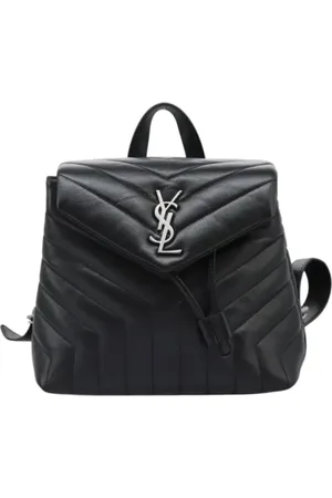 Saint Laurent Femme, Pre-owned, Noir, Taille: ONE Size Pre-owned Cuir sacs-dos