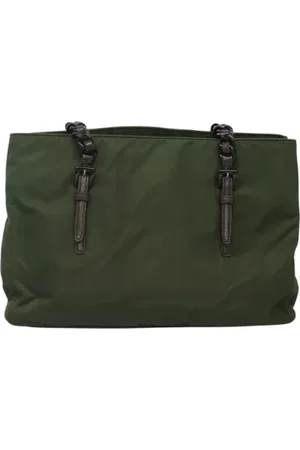Prada Femme, Pre-owned, Vert, Taille: ONE Size Pre-owned Nylon sacs-prada