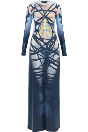 Y / PROJECT Femme, Robes, Multicolore, Taille: 40 FR Robe Longue Imprimée