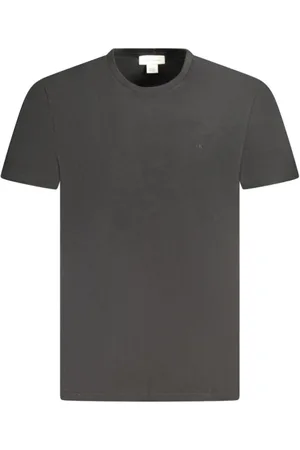 Calvin Klein Homme, Tops, Noir, Taille: S T-shirt en Coton Noir avec Logo