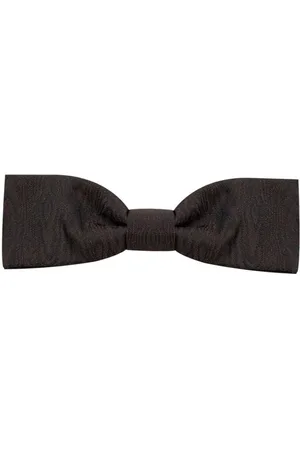 Dolce & Gabbana Homme, Accessoires, Brun, Taille: ONE Size Papillon en Soie Marron Micro
