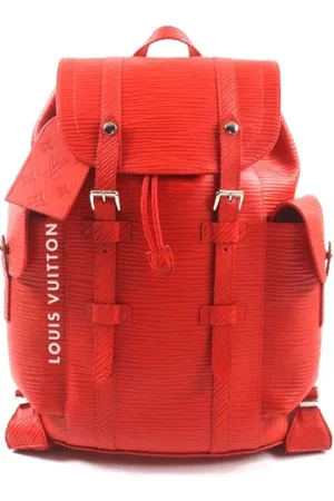 LOUIS VUITTON Homme, Pre-owned, Rouge, Taille: ONE Size Pre-owned Tissu sacs-dos