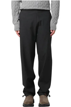 Aspesi Homme, Pantalons, Gris, Taille: L Pantalon Gris Élégant avec Cordon de Serrage