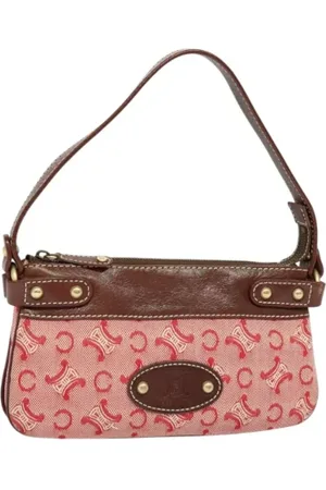 Céline Femme, Pre-owned, Rouge, Taille: ONE Size Pre-owned Toile sacs-celine