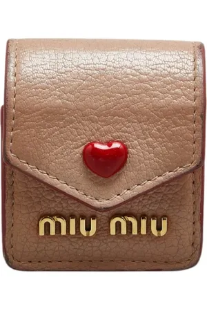 Miu Miu Femme, Pre-owned, Rose, Taille: ONE Size Pre-owned Cuir accessoires-de-bureau