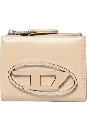 Diesel Femme, Accessoires, , Taille: ONE Size Portefeuille en cuir avec logo métallique