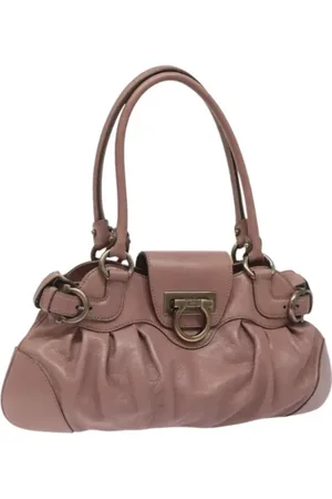 Salvatore Ferragamo Femme, Pre-owned, Rose, Taille: ONE Size Pre-owned Cuir sacs-main