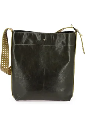 HERBERT FRERE SOEUR Femme, Sacs, Vert, Taille: ONE Size Sac Bandoulière en Cuir Vert Olive