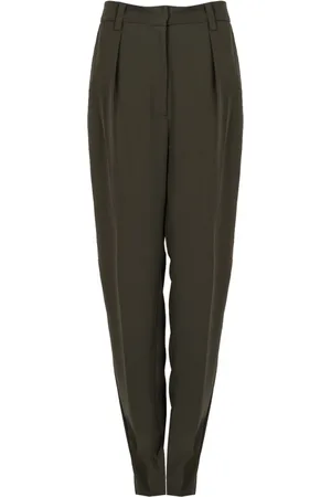Pinko Femme, Pantalons, Vert, Taille: 38 FR Élégant pantalon classique