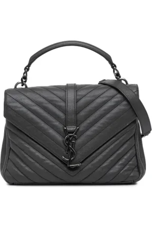 Saint Laurent Femme, Pre-owned, Gris, Taille: ONE Size Pre-owned Cuir sacs-saint-laurent