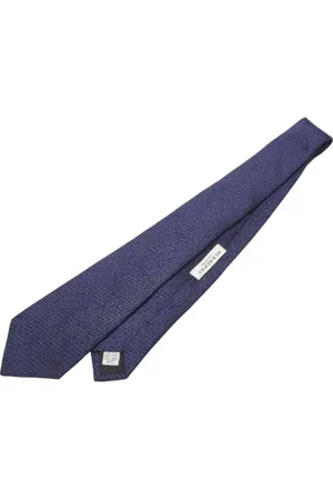Burberry Homme, Pre-owned, Bleu, Taille: ONE Size Pre-owned Soie accessoires-de-bureau