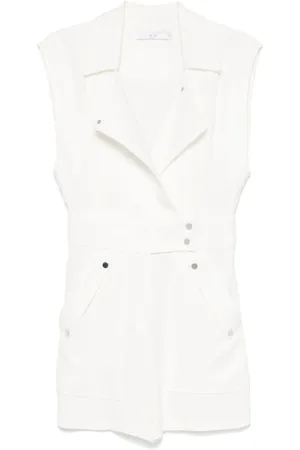 IRO Femme, Combinaisons et Ensembles, Blanc, Taille: 38 FR Combinaison Blanche avec Fermeture à Pression