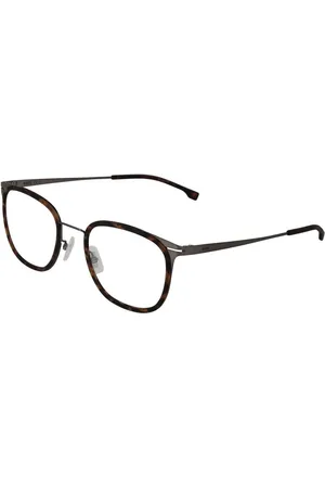 HUGO BOSS Homme, Accessoires, Brun, Taille: ONE Size Lunettes Optiques Rectangulaires Marron pour Homme