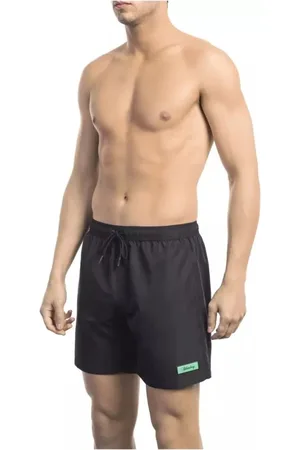 Bikkembergs Homme, Maillots de bain, Noir, Taille: M Shorts de Bain Élégants Noirs avec Logo