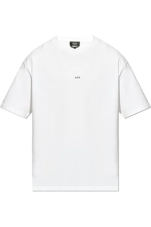 A.P.C. Homme, Tops, Blanc, Taille: L T-shirt Boxy
