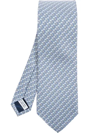Salvatore Ferragamo Homme, Accessoires, Bleu, Taille: ONE Size Cravate en soie