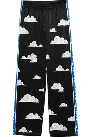Casablanca Homme, Pantalons, Noir, Taille: L Shorts Noirs à Cordon de Serrage à la Taille