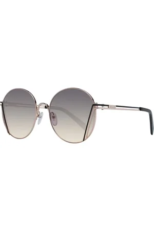Emilio Pucci Femme, Accessoires, Rose, Taille: ONE Size Lunettes de soleil femme or rose style rond