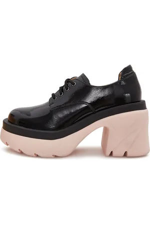 CESARE GASPARI Femme, Chaussures, Noir, Taille: 36 EU Oxfords à Talon Bloc Audacieux - Noir