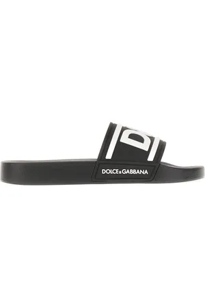 Dolce & Gabbana Homme, Chaussures, Noir, Taille: 43 EU Sandales d
