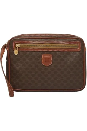 Céline Femme, Pre-owned, Brun, Taille: ONE Size Pre-owned Cuir pochettes-minaudieres