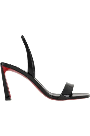 Christian Louboutin Femme, Chaussures, Noir, Taille: 37 EU Sandales Noires avec O Condora 85