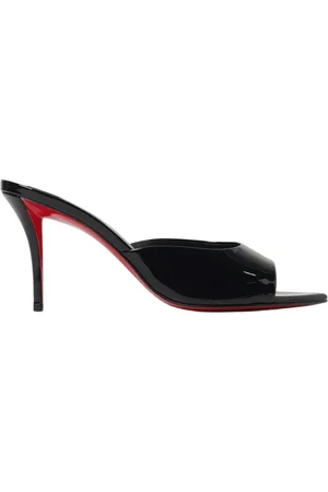 Christian Louboutin Femme, Chaussures, Noir, Taille: 37 EU Escarpins en Cuir Verni Noir