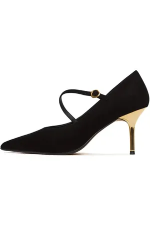 CESARE GASPARI Femme, Chaussures, Noir, Taille: 36 EU Midnight Muse Mary Janes - Gold