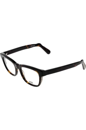 GCDS Unisex, Accessoires, Brun, Taille: ONE Size Lunettes Optiques Carrées Marron