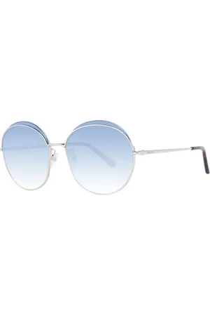 Bally Femme, Accessoires, Rose, Taille: ONE Size Lunettes de soleil femme or rose rond bleu