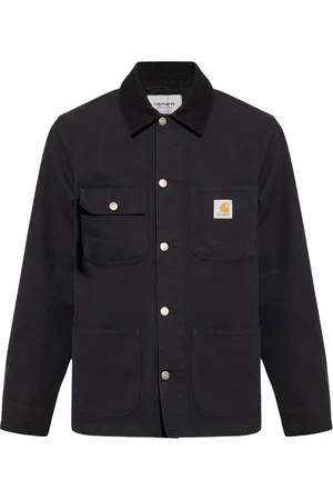 Carhartt Homme, Vestes, Noir, Taille: 2XL Veste en jean avec logo