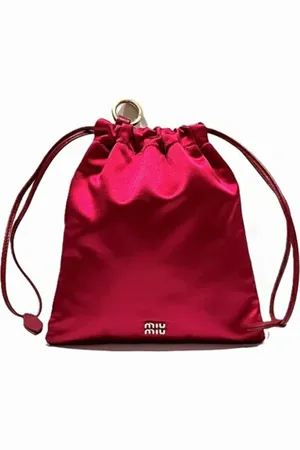 Miu Miu Femme, Pre-owned, Rose, Taille: ONE Size Pre-owned Satin trousses-de-toilette