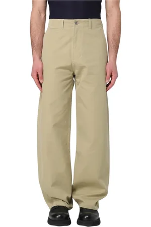 Burberry Homme, Pantalons, , Taille: L Pantalon Large en Sergé de Coton
