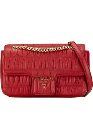 Prada Femme, Pre-owned, Rouge, Taille: ONE Size Pre-owned Cuir sacs-prada