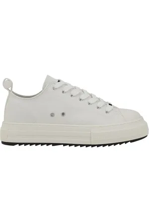 Dsquared2 Homme, Chaussures, Blanc, Taille: 42 EU Berlin Knurled Sole Baskets