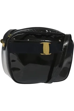 Salvatore Ferragamo Femme, Pre-owned, Noir, Taille: ONE Size Pre-owned Cuir sacs-ports-paule