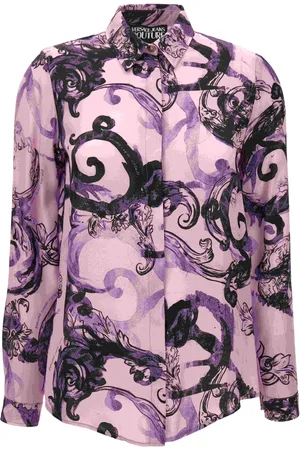 VERSACE Femme, Blouses et Chemises, Violet, Taille: 36 FR Chemises