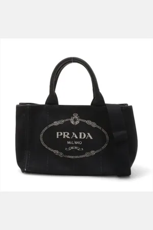 Prada Femme, Pre-owned, Noir, Taille: ONE Size Pre-owned Tissu sacs-prada