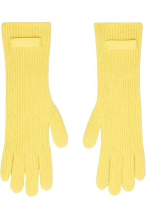 Jacquemus Femme, Accessoires, Jaune, Taille: ONE Size Gants en Tricot de Mohair Jaune