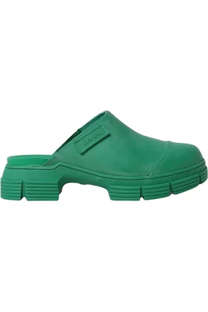 Ganni Femme, Chaussures, Vert, Taille: 36 EU Semelle Chunky Chaussures Plates Vertes