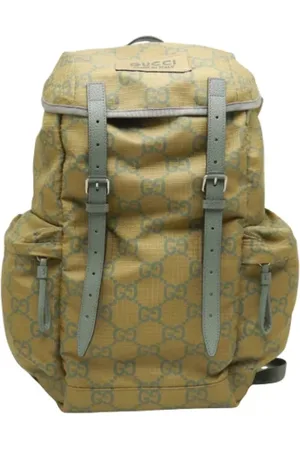 Gucci Unisex, Pre-owned, Vert, Taille: ONE Size Pre-owned Tissu sacs-dos