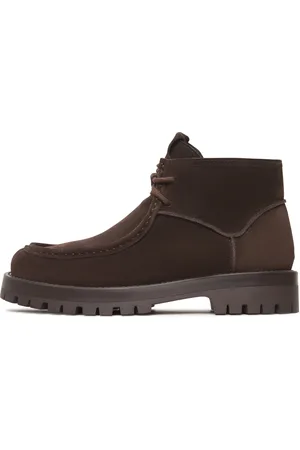 CESARE GASPARI Femme, Chaussures, Brun, Taille: 39 EU Bottines en Daim à Lacets Mavi - Marron