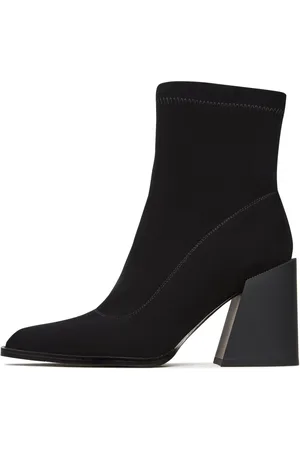 CESARE GASPARI Femme, Chaussures, Noir, Taille: 38 EU Suede Block Heel Bottes Layla
