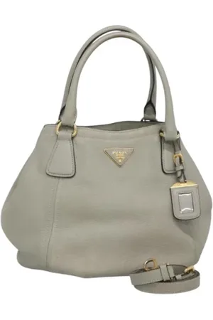Prada Femme, Pre-owned, Gris, Taille: ONE Size Pre-owned Cuir sacs-prada
