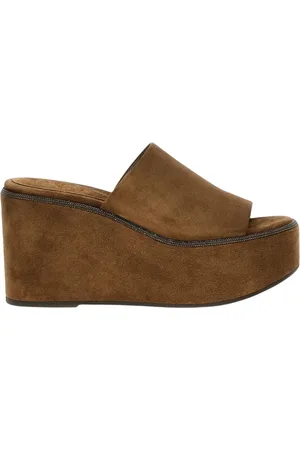 Brunello Cucinelli Femme, Chaussures, , Taille: 38 EU Sandales Compensées Femme