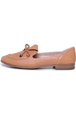 CESARE GASPARI Femme, Chaussures, , Taille: 36 EU Mocassins à perforés - Pêche