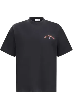 OFF-WHITE Homme, Tops, Noir, Taille: L T-Shirt Skate Star Arrow avec Maxi Imprimé