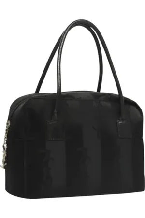 Saint Laurent Femme, Pre-owned, Noir, Taille: ONE Size Pre-owned Nylon sacs-main