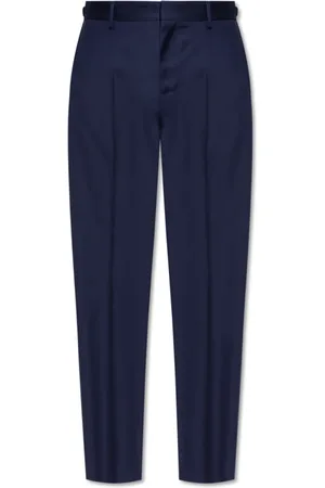 VERSACE Homme, Pantalons, Bleu, Taille: S Pantalon froissé