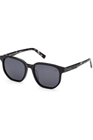 Timberland Unisex, Accessoires, Noir, Taille: ONE Size Lunettes de Soleil Rondes Polarisées Style Élégant